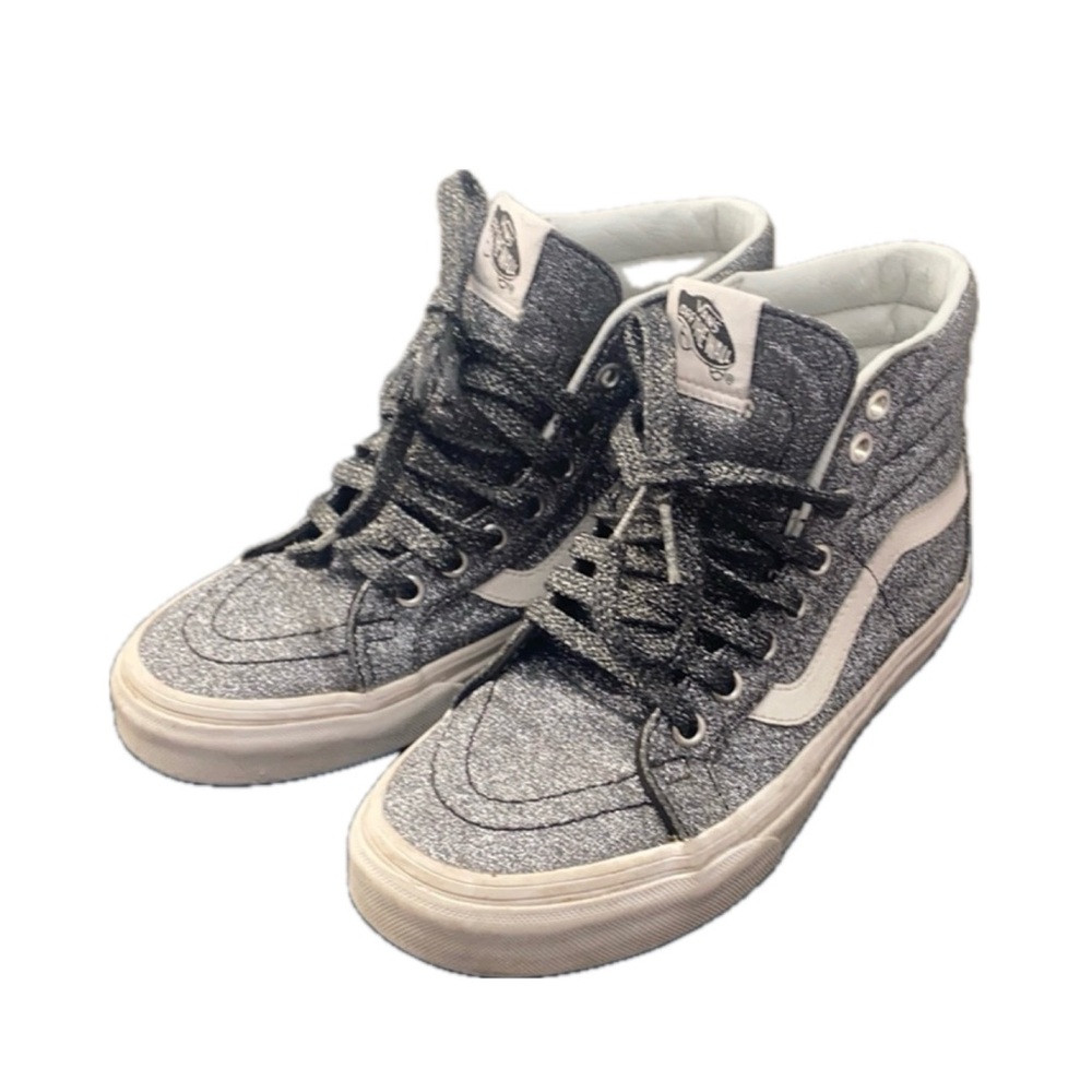 Vans Grey Glitter High-top Sneakers | 6.5